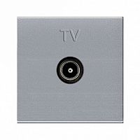 Розетка TV ZENIT, одиночная, серебристый |  код. N2250.7 PL |  ABB